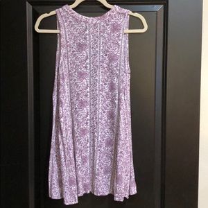 Purple Patterned Dress